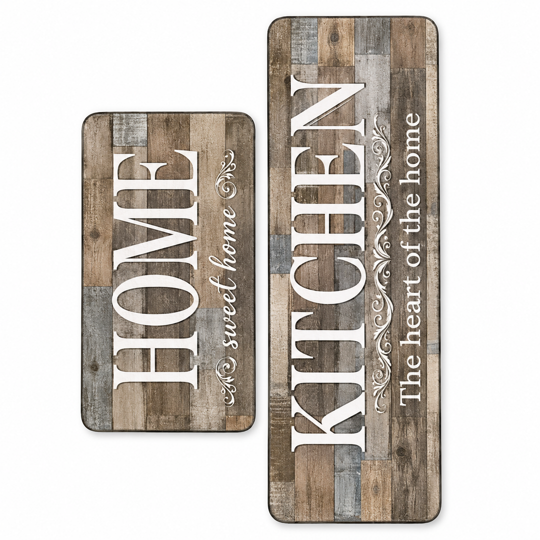 GripLuxe – Long Machine-Washable Kitchen Mat