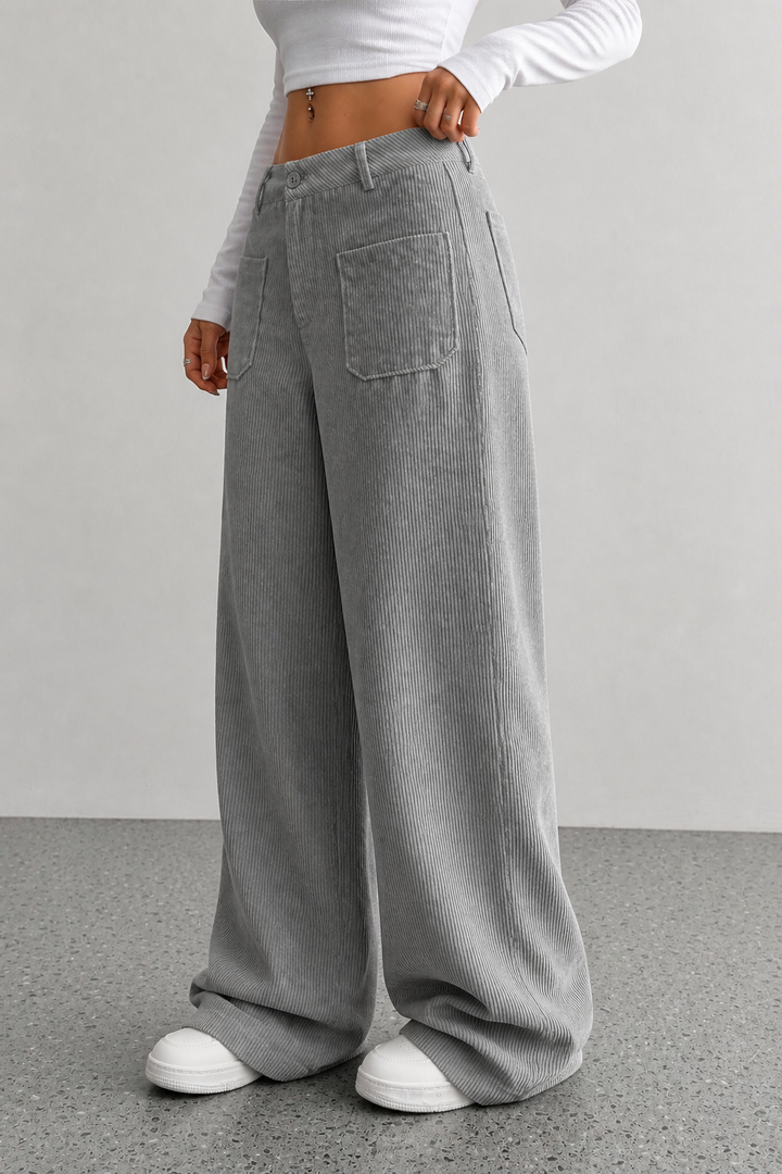 Wearbella – Wide-Leg Relaxed Pocket Trousers