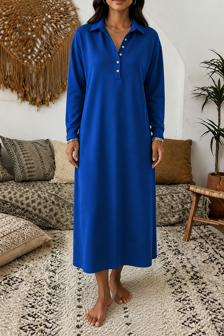 Wearbella – Ribbed Knit Long-Sleeve Sweatshirt Dress