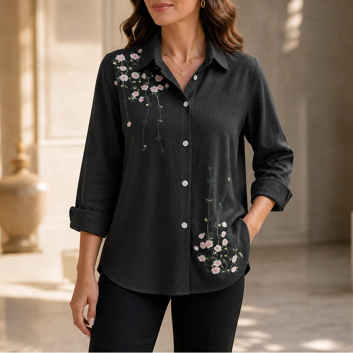 Florenza – Floral Print Long-Sleeve Shirt