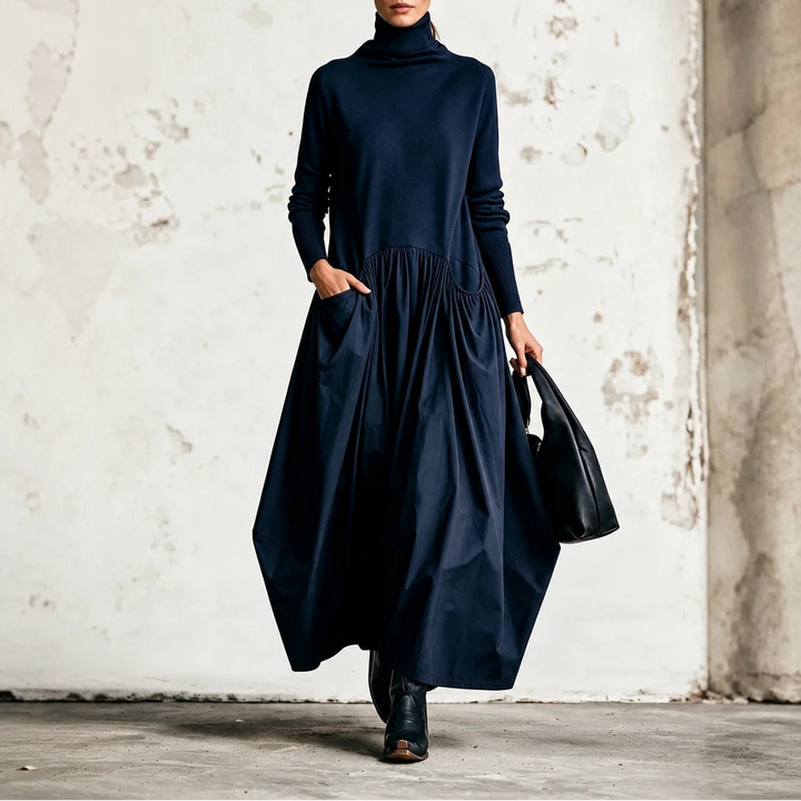 Sloane – High Neck Pocket Maxi Dress