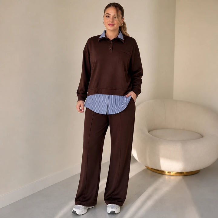 Layerelle – Layered Sweatshirt And Pants Set