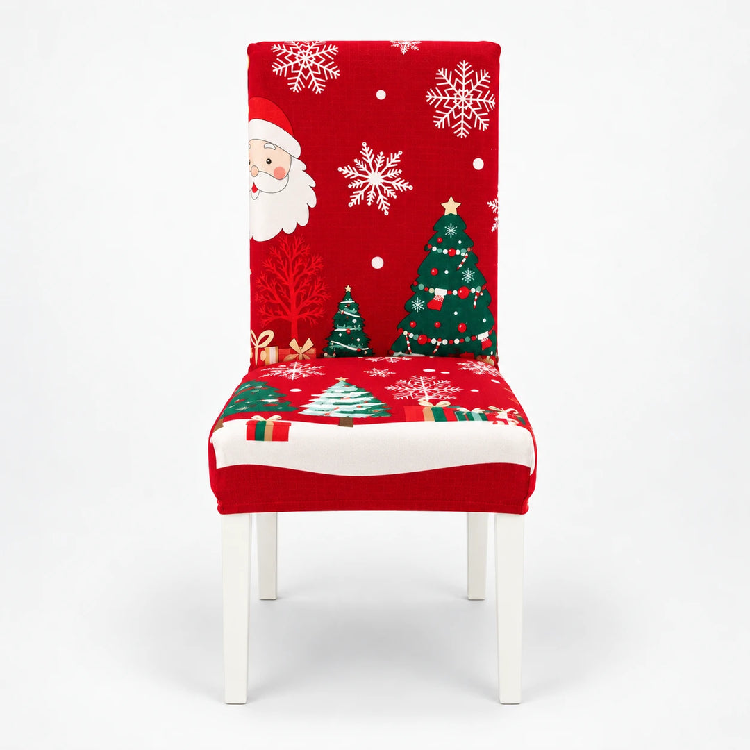 HollyHug – Christmas Stretch Dining Chair Covers (4 Pack)