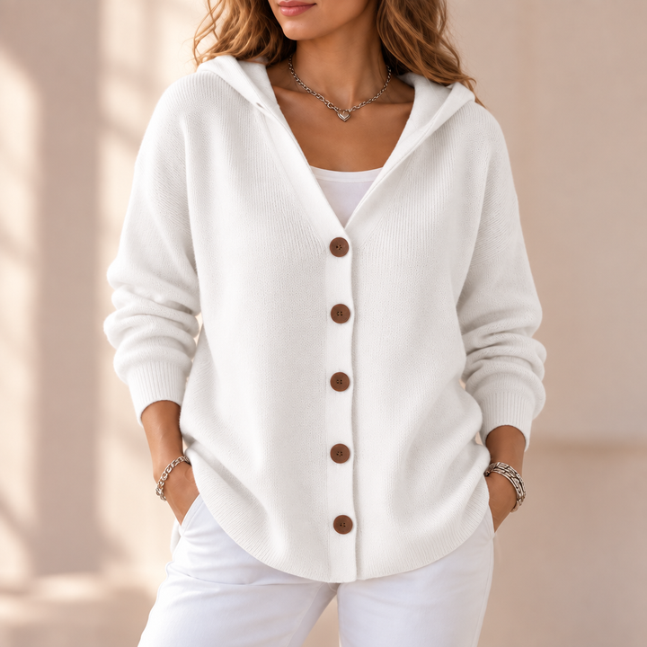 Softcove – Hooded A-Line Knit Cardigan