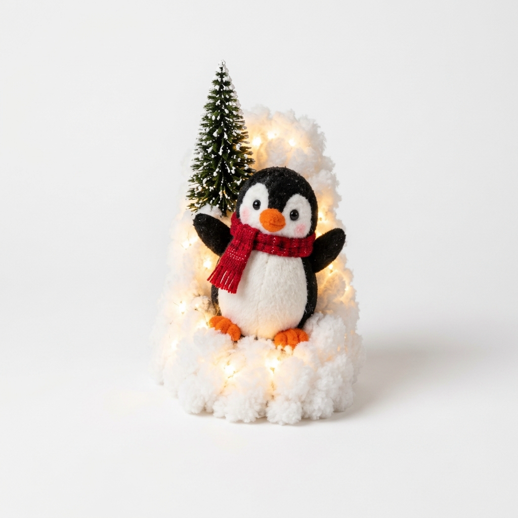 Snowy Steps – Lighted Penguin Christmas Staircase Display