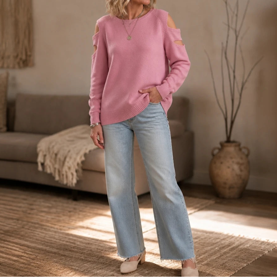 Overa – Double Cutout Knit Sweater