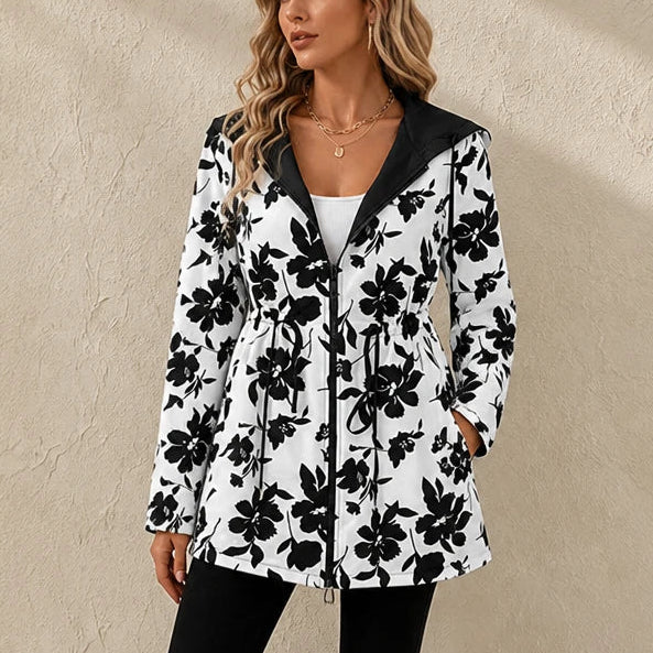 Reversa – Leopard-Print Reversible Hooded Jacket