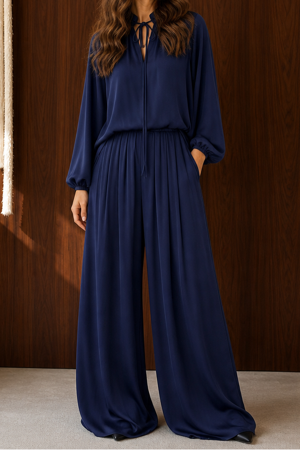 Softwear – Relaxed Fit Matching Top And Trouser Set