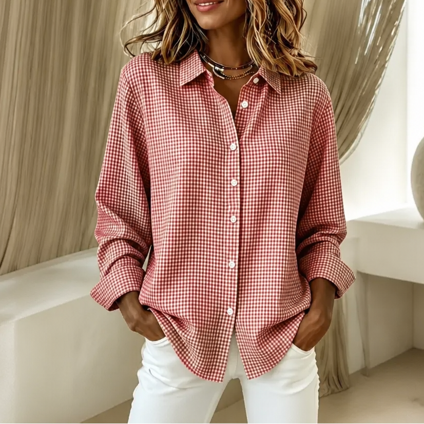 Fauxbourg – Retro Plaid Relaxed-Fit Button-Down Shirt