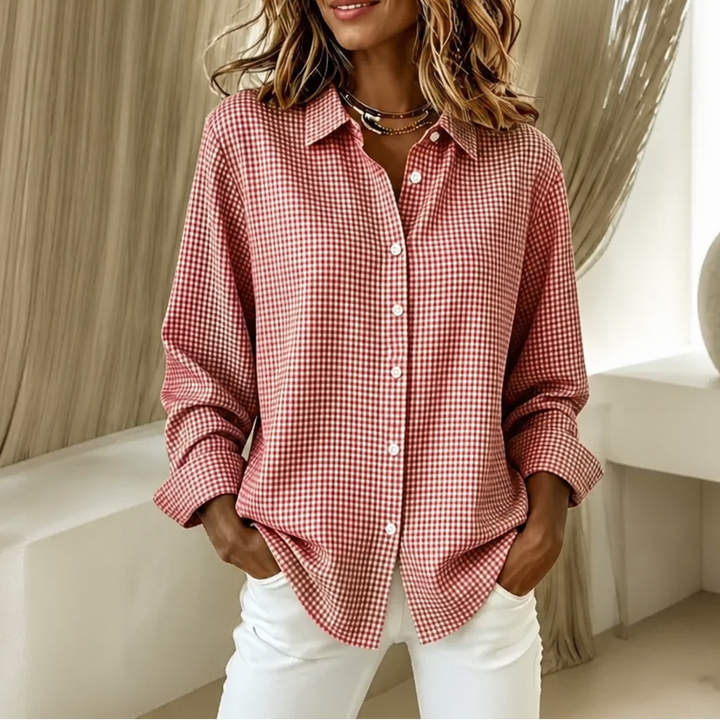 Fauxbourg – Retro Plaid Relaxed-Fit Button-Down Shirt