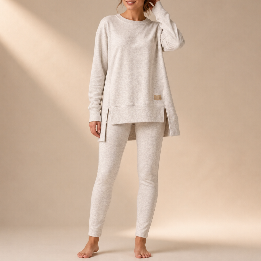 Wearbella – Split Sleeve Top And Pants Set