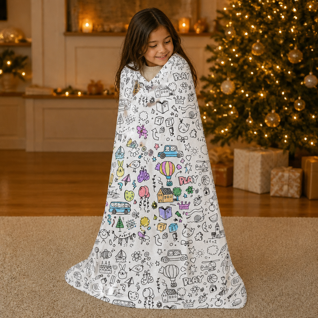 Blossomtabs – Color-Your-Own Kids Duvet Cover Set