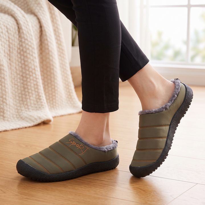 Winterelle – Fleece-Lined Look Winter Slip-On Shoes