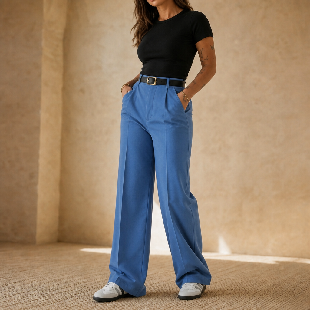 Wearbella – High-Waisted Wide-Leg Trousers