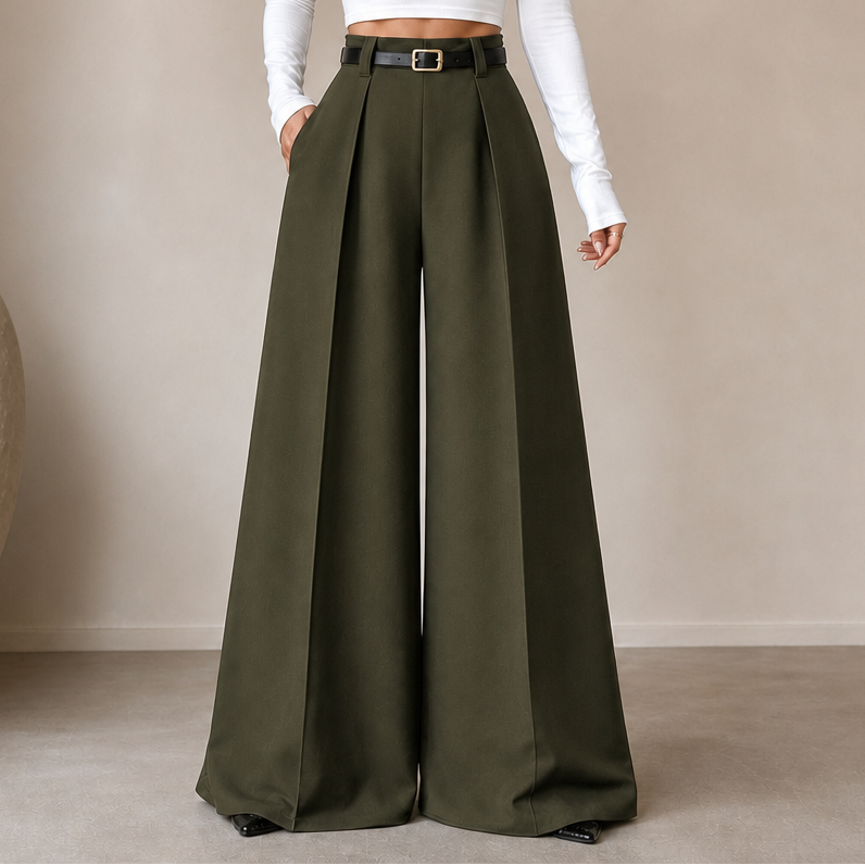 Vellora – High-Waisted Wide-Leg Trousers