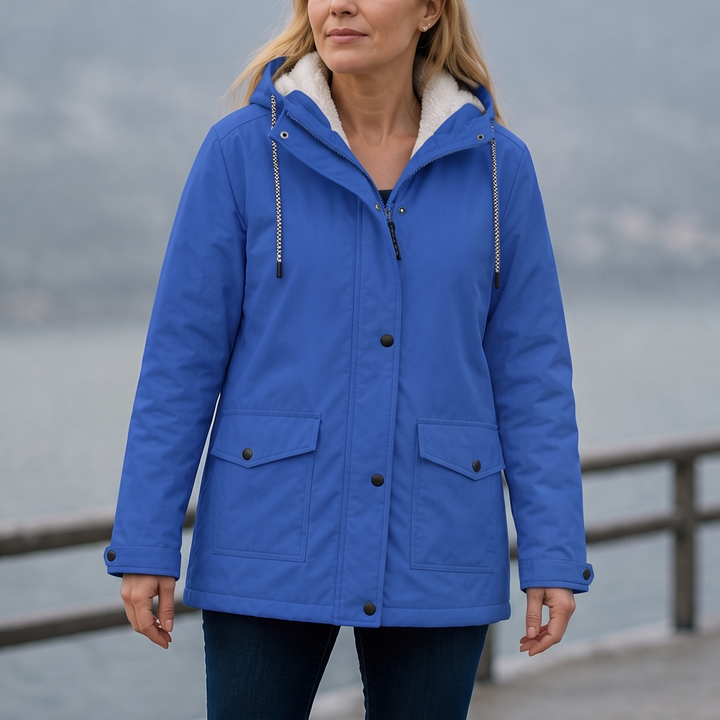 Windloft – Fleece-Lined Look Hooded Windproof Jacket