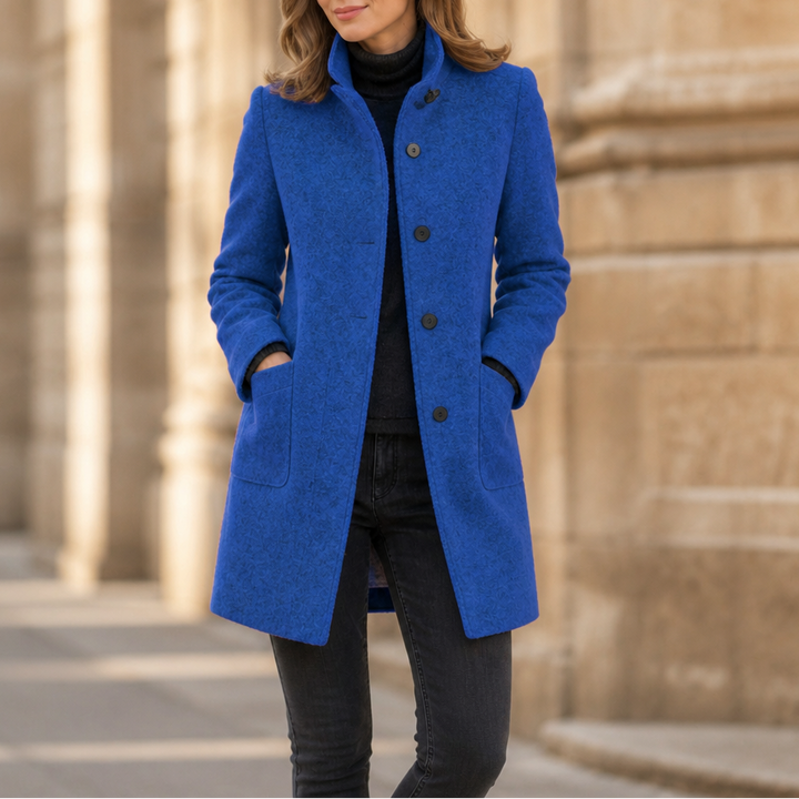 Vintelle – Stand-Collar Vintage-Style Coat