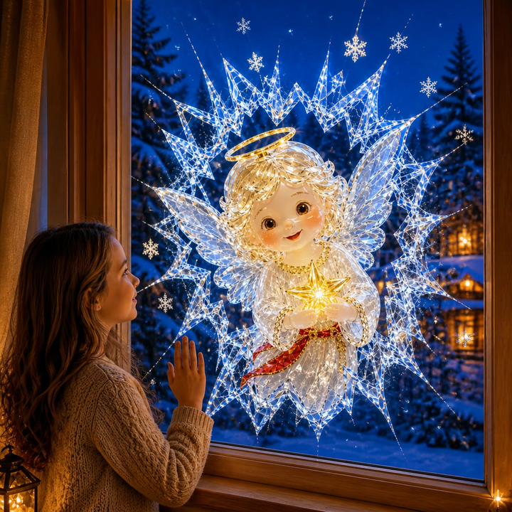 Frostcrack – 3D Cracked-Glass Christmas Window Cling