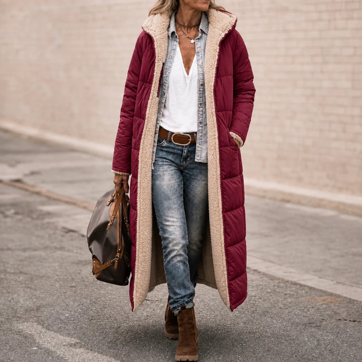 Reversa – Long Quilted Reversible Puffer Coat