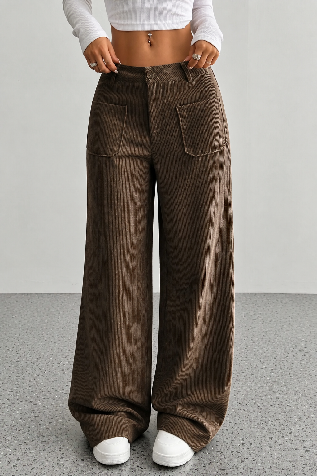 Wearbella – Wide-Leg Relaxed Pocket Trousers