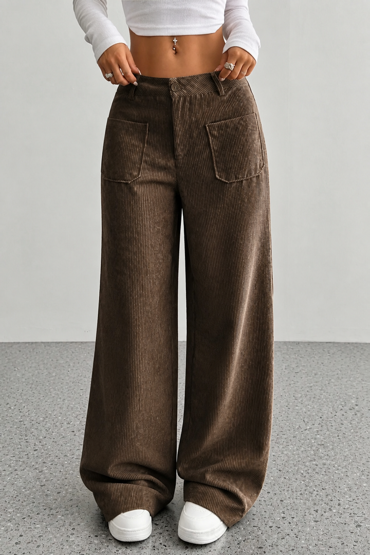 Wearbella – Wide-Leg Relaxed Pocket Trousers