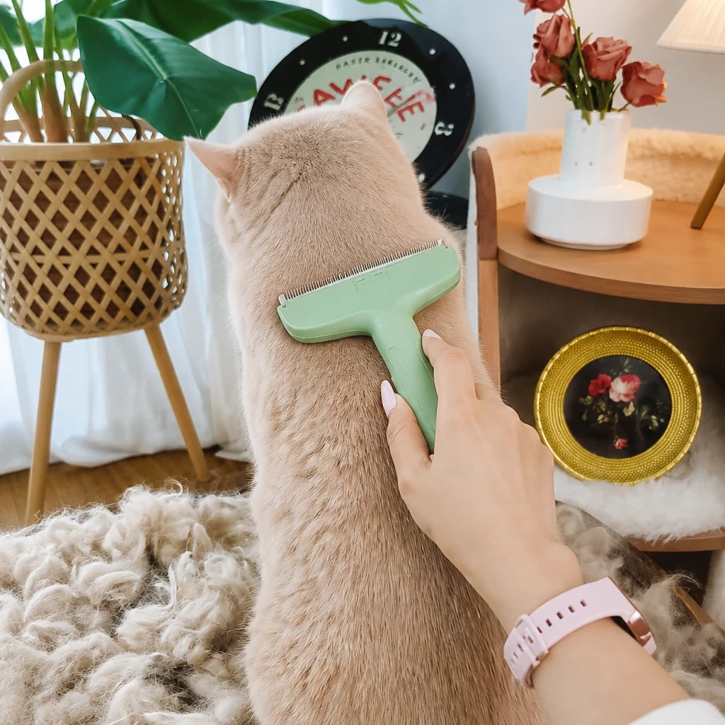 Shedwell – Metal-Tooth Cat Deshedding Brush