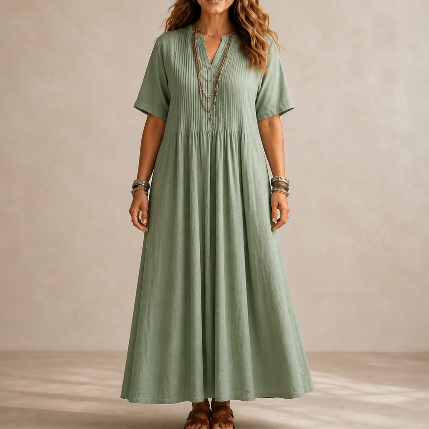 Linaline – Pintuck Maxi Dress