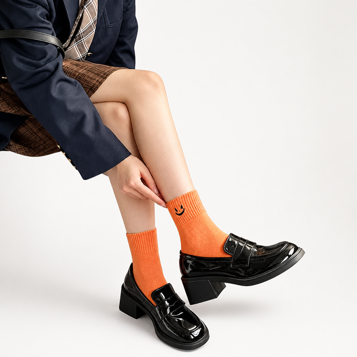 Cuffette – Embroidered Non-Slip Halloween Crew Socks
