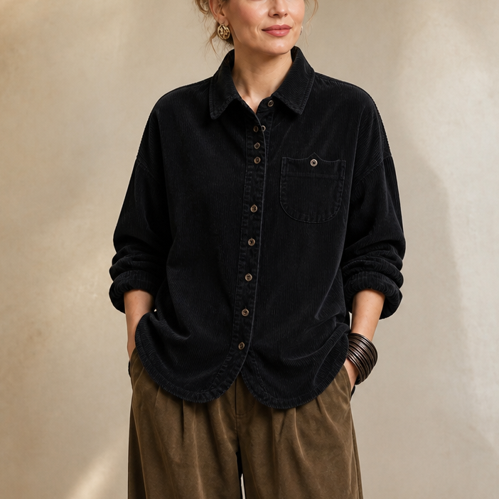 Fieldbourne – Relaxed-Fit Soft Corduroy Button-Up Shirt