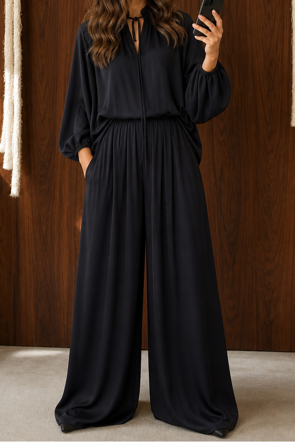 Softwear – Relaxed Fit Matching Top And Trouser Set