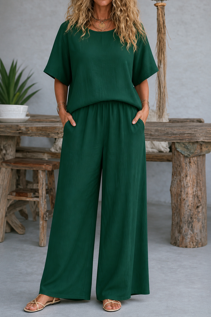 Wearbella – Wide-Leg Trouser And Top Set