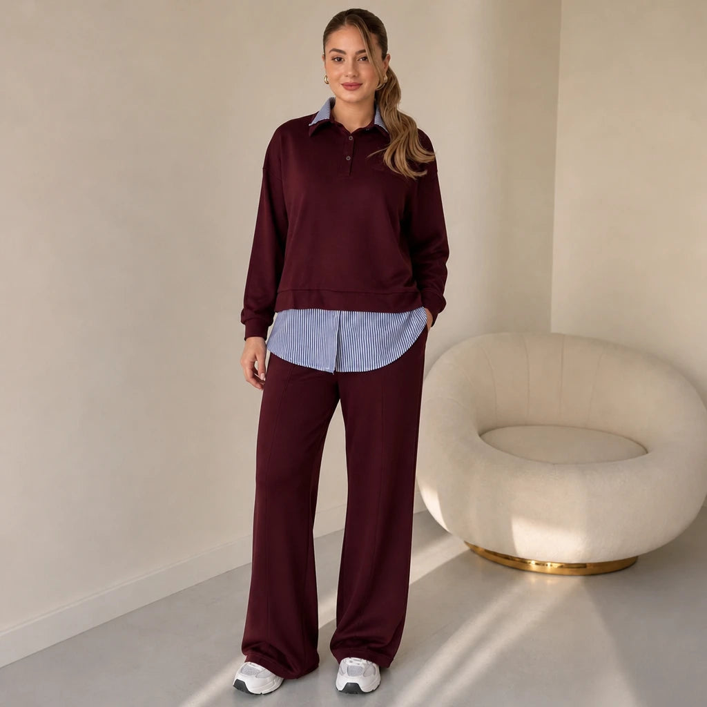 Layerelle – Layered Sweatshirt And Pants Set