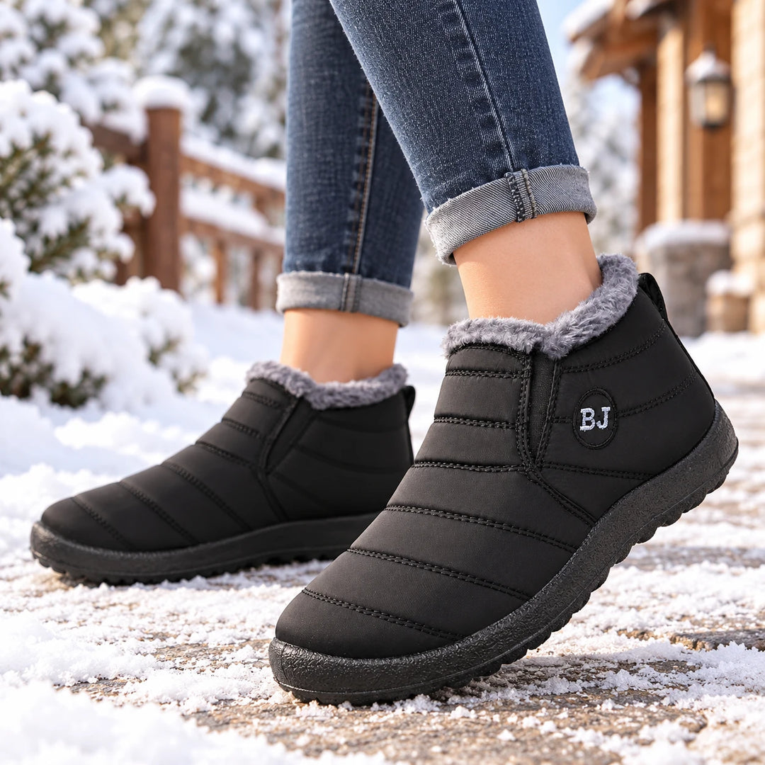 Froststep – Fleece-Lined-Look Waterproof Slip-On Winter Shoes