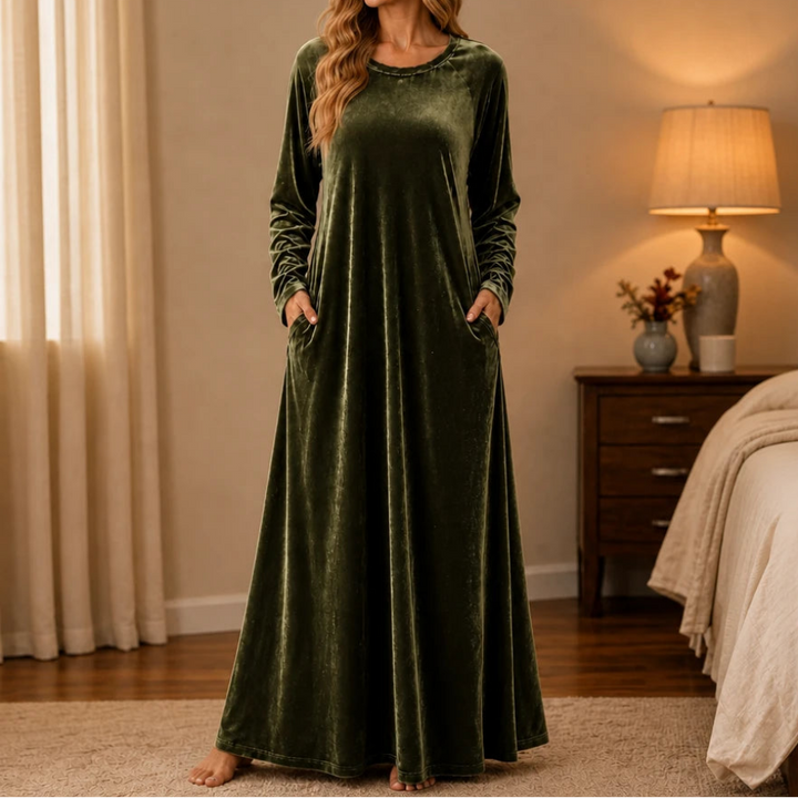 Overa – Long-Sleeve Maxi Dress