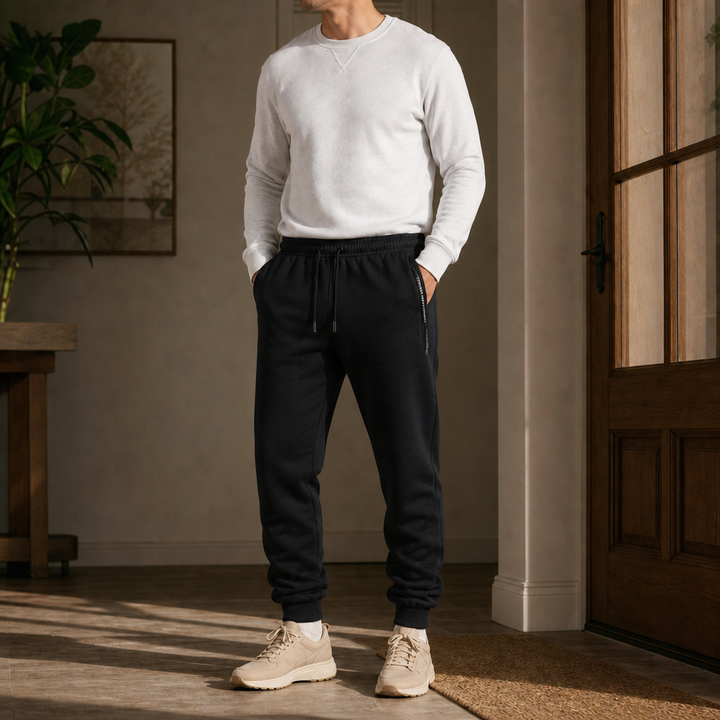 Warmease – Fleece-Lined Tapered Jogger Sweatpants