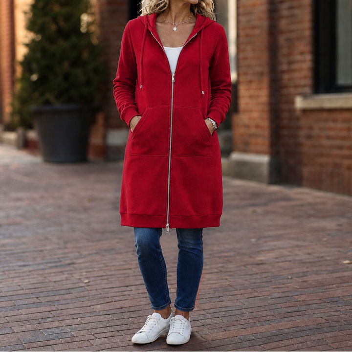 Wrapdown – Long Zip-Up Hooded Jacket