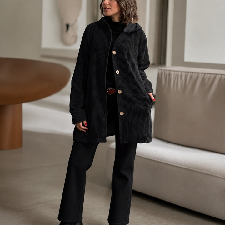 Corduvie – Ribbed Corduroy Hooded Overshirt