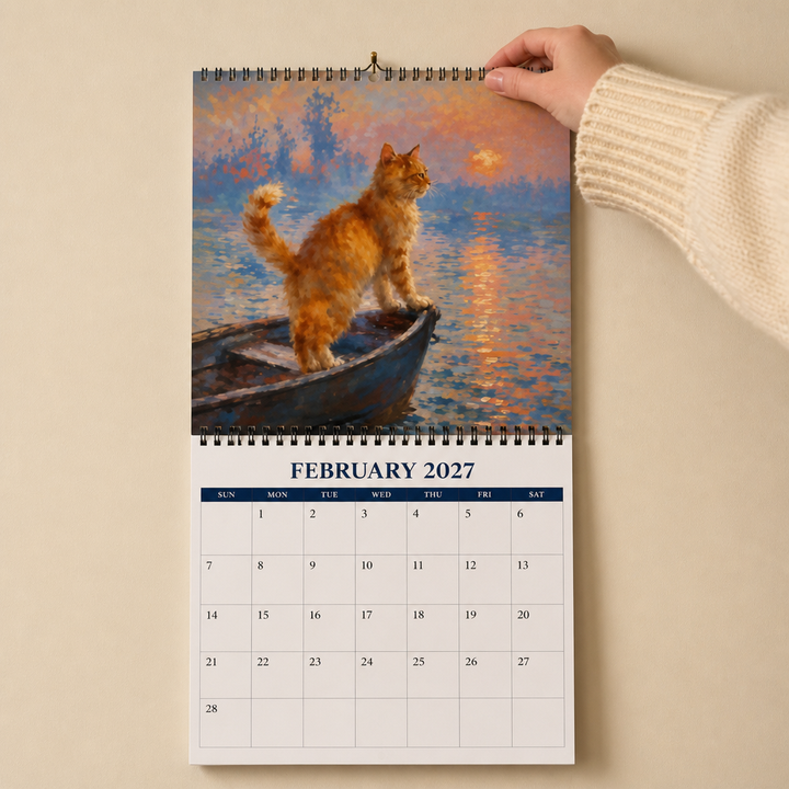 Purrfecto – 2027 Masterpiece Cat Wall Calendar