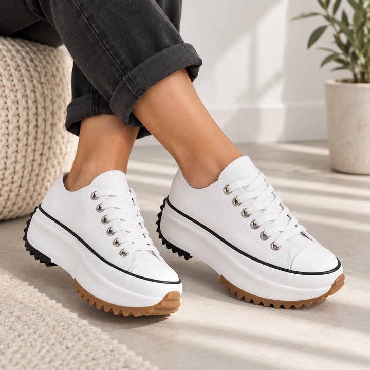 Bettina – Platform Lace-Up Sneakers