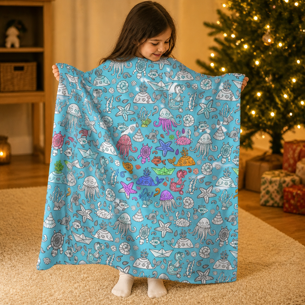 Blossomtabs – Color-Your-Own Kids Duvet Cover Set