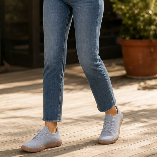 Cloudstep – Knit Mesh Elastic-Collar Slip-On Sneakers