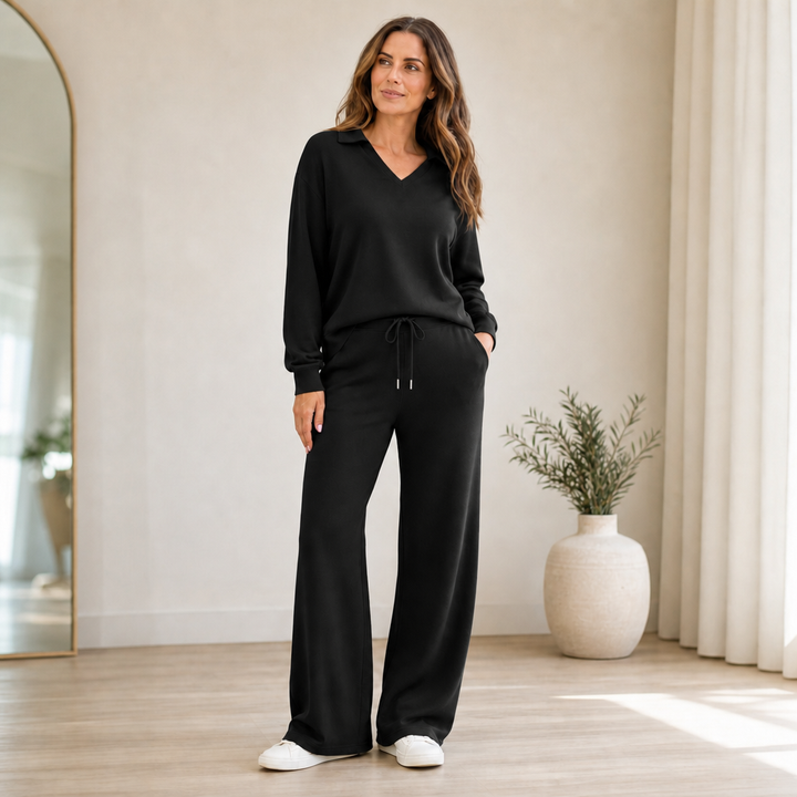 Wearbella – Ribbed Two-Piece Lounge Set