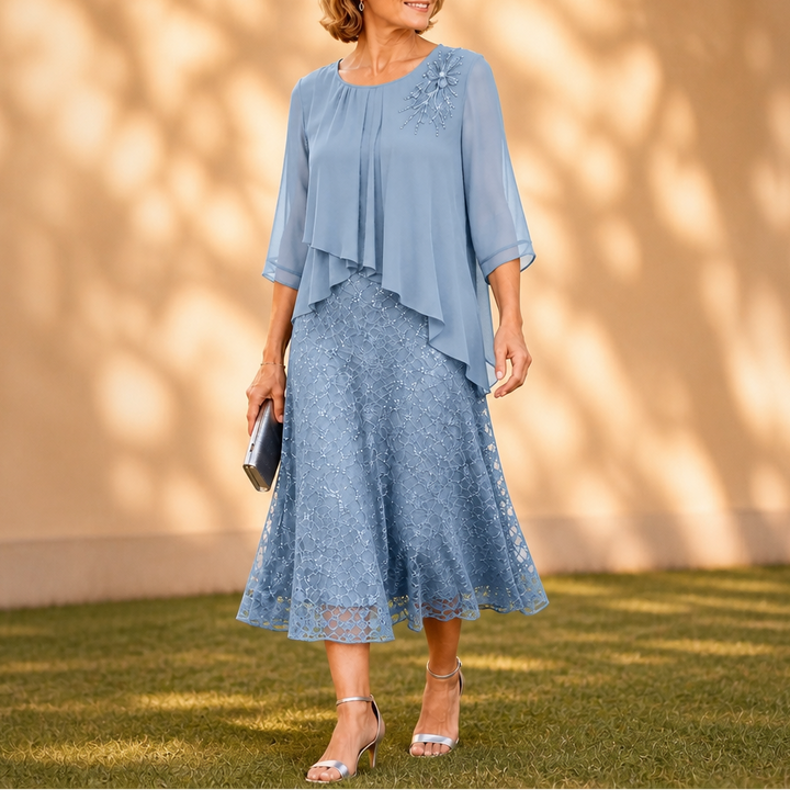 Elavine – Lace Overlay Dress That Moves With Grace, Not Against It