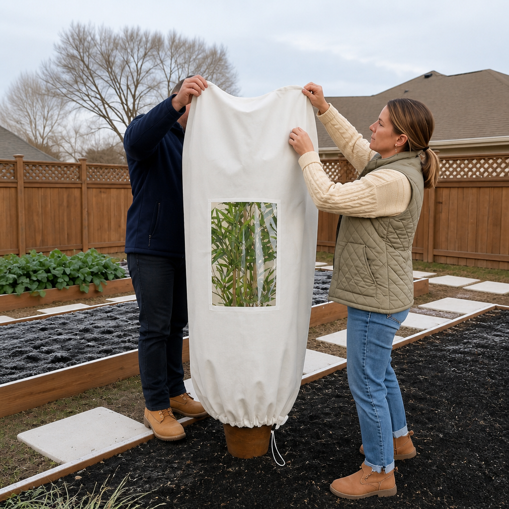 Frostview – Mesh Window Zippered Plant Frost Cover
