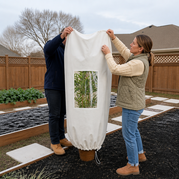 Frostview – Mesh Window Zippered Plant Frost Cover
