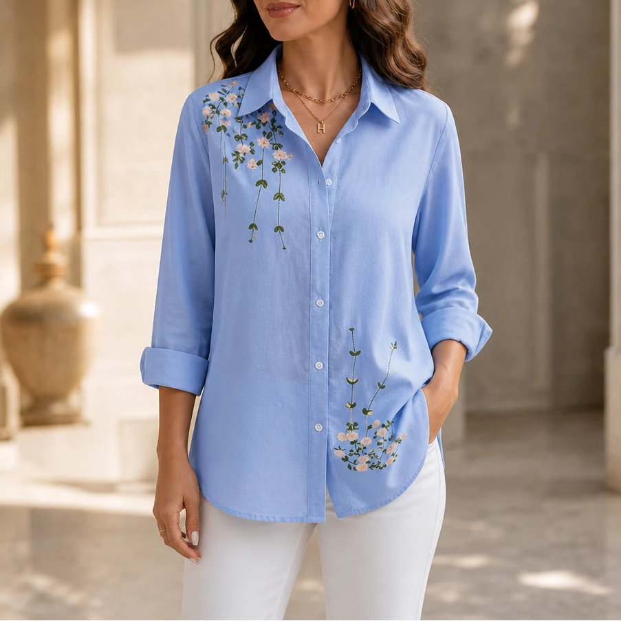 Florenza – Floral Print Long-Sleeve Shirt