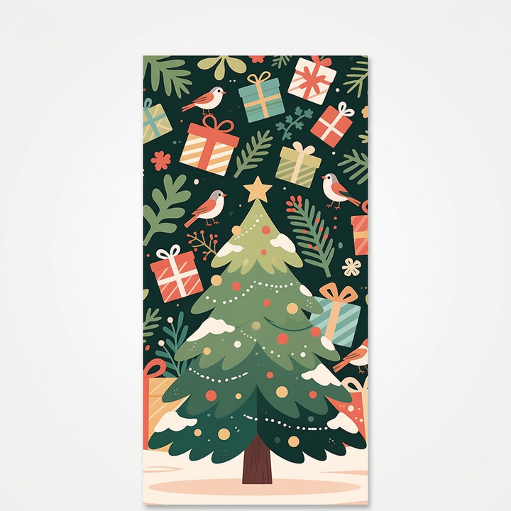 Hollydoor – Santa And Reindeer Christmas Door Cover