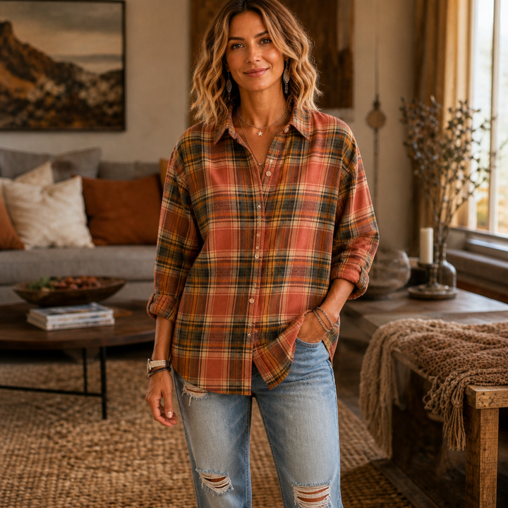 Plaidwell – Plaid Button-Down Shirt