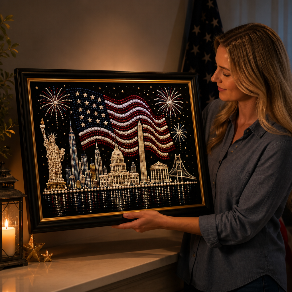 Starweave – 5D Pearl Bead American Flag Art Kit