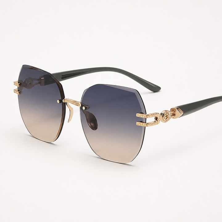 Rimlyn – Rimless Oversized Tinted Sunglasses